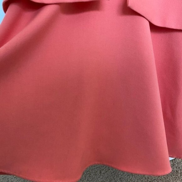 BCBG Leann Lace-Applique V-Neck Gown Dress Orange - Picture 7 of 7